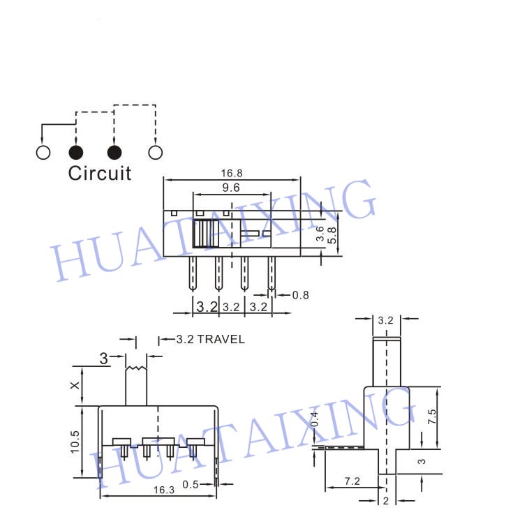 六腳撥動(dòng)開關(guān)